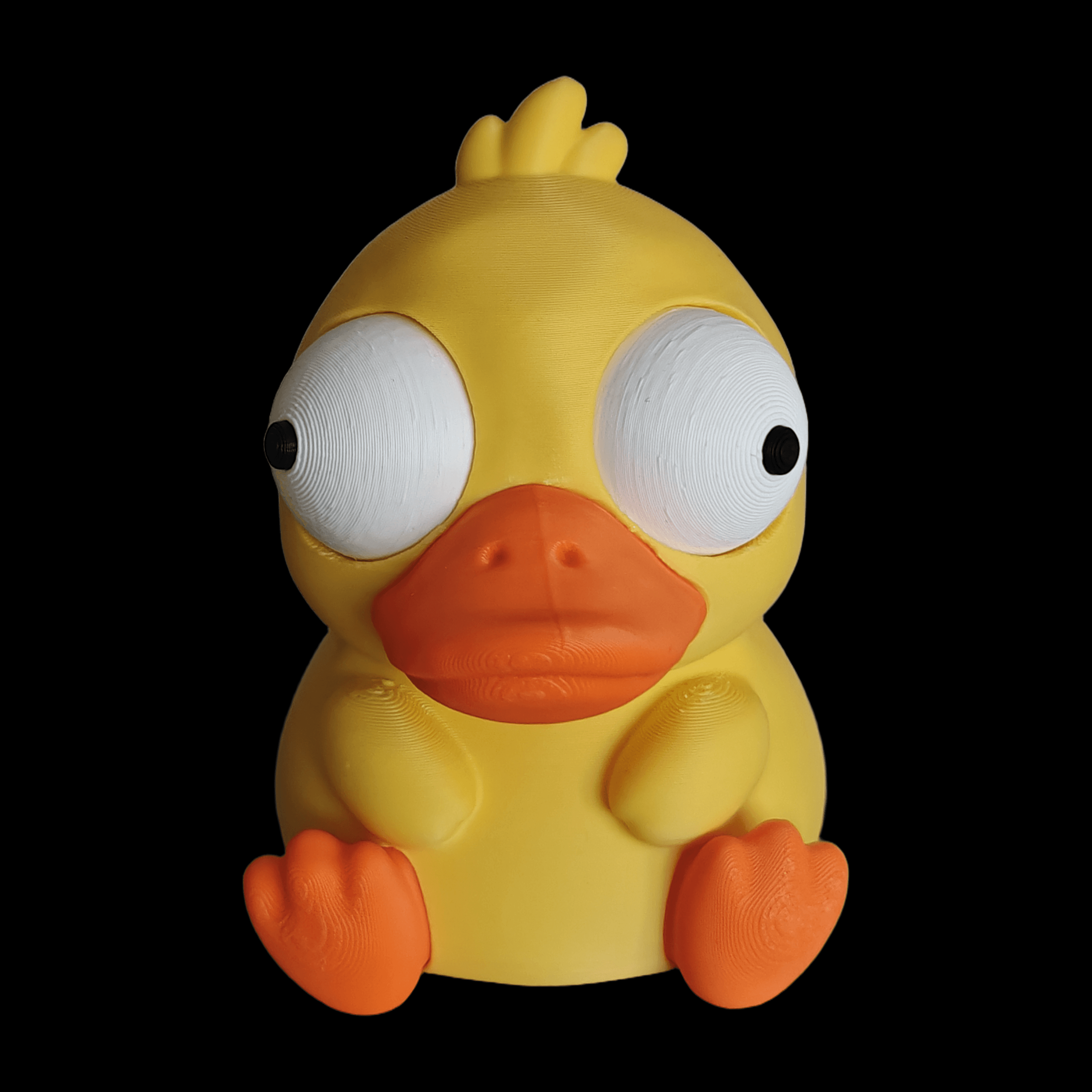 Duck with moving eyes